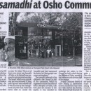 ‘No samadhi at Osho Commune’